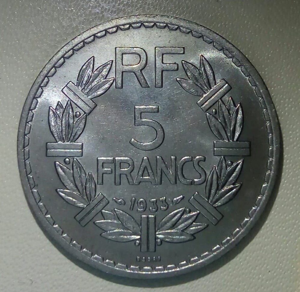 5 francs 1933 essai monnaies monde france 5 francs 1933 essai