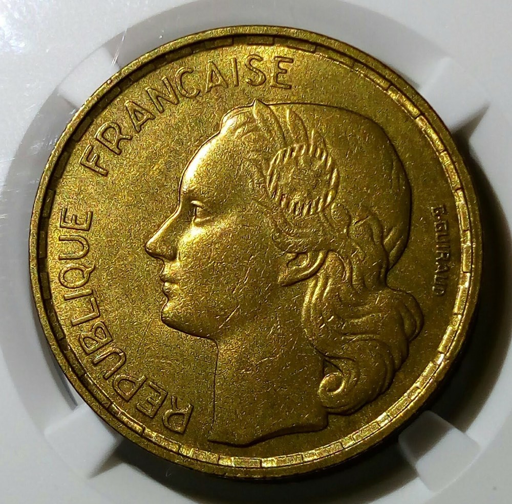 50 francs 1950 monnaies monde france 50 francs 1950