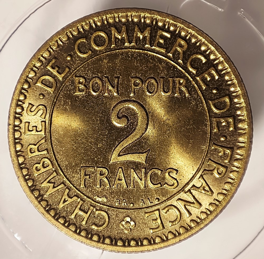 monnaies monde france 2 francs 1920 essai