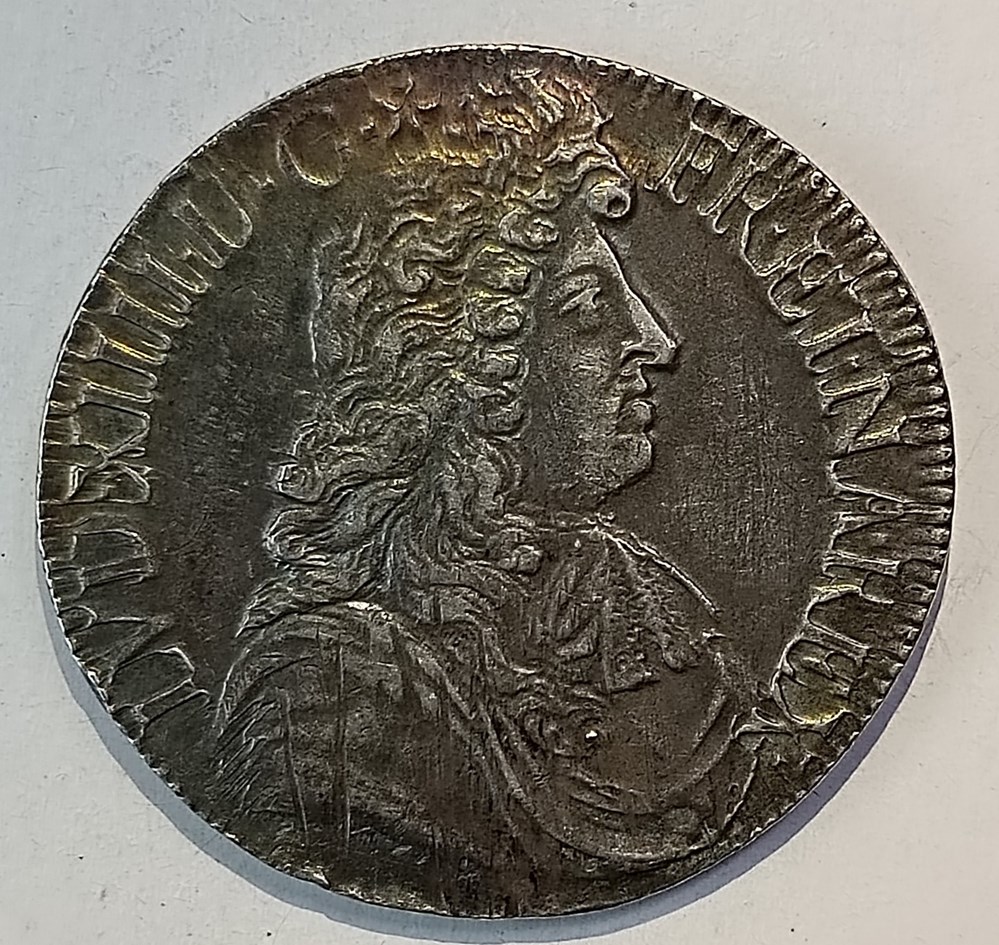 Écu 1681 L à la cravate AU58 monnaies europe medievale france royales ecu 1681 l a la cravate au58