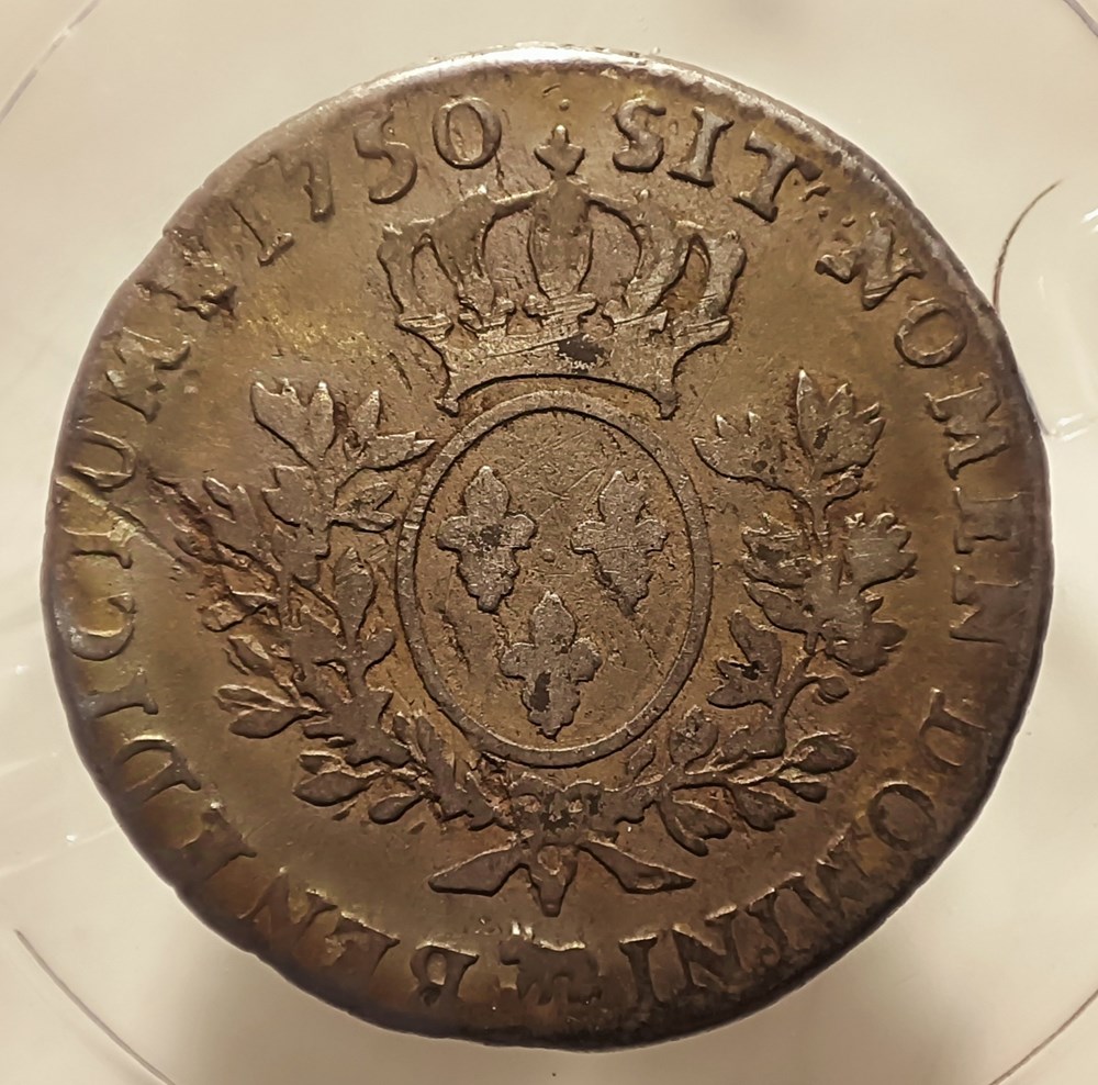 monnaies europe medievale france royales 1 5 ecu 1750 pau au bandeau inedit