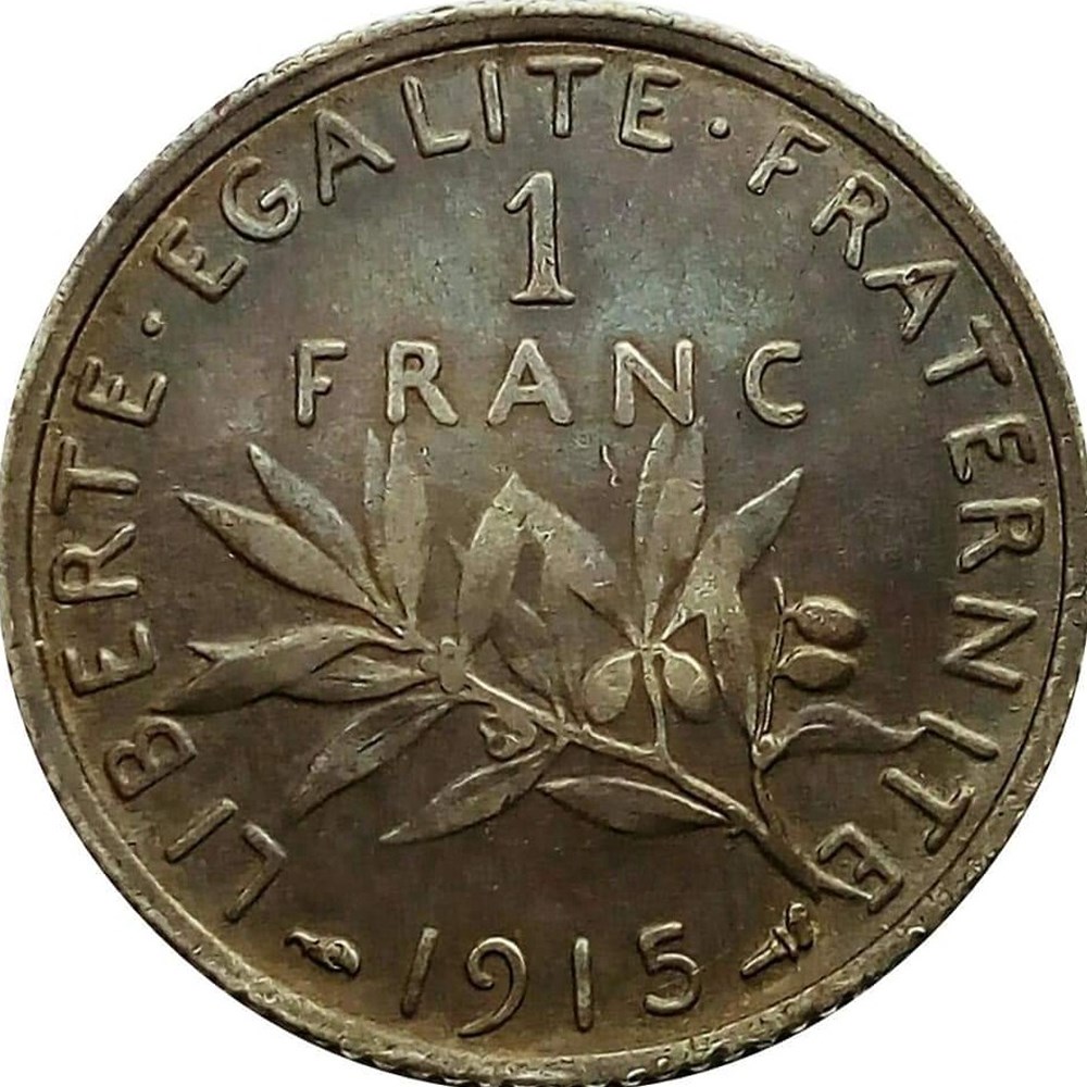 1 franc 1915 frappe médaille monnaies monde france 1 franc 1915 frappe medaille