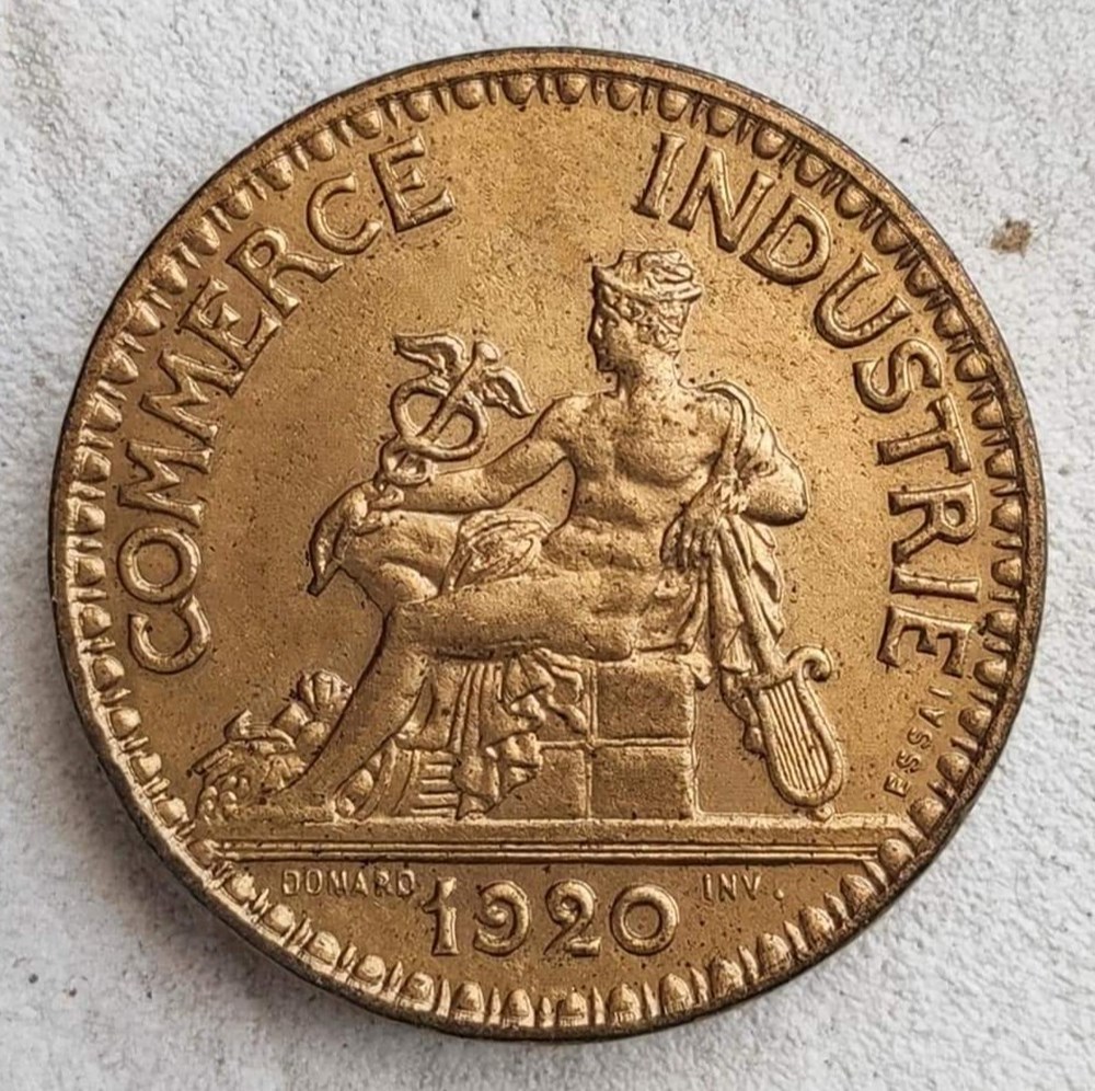 2 francs 1920 essai piéfort monnaies monde france 2 francs 1920 essai piefort