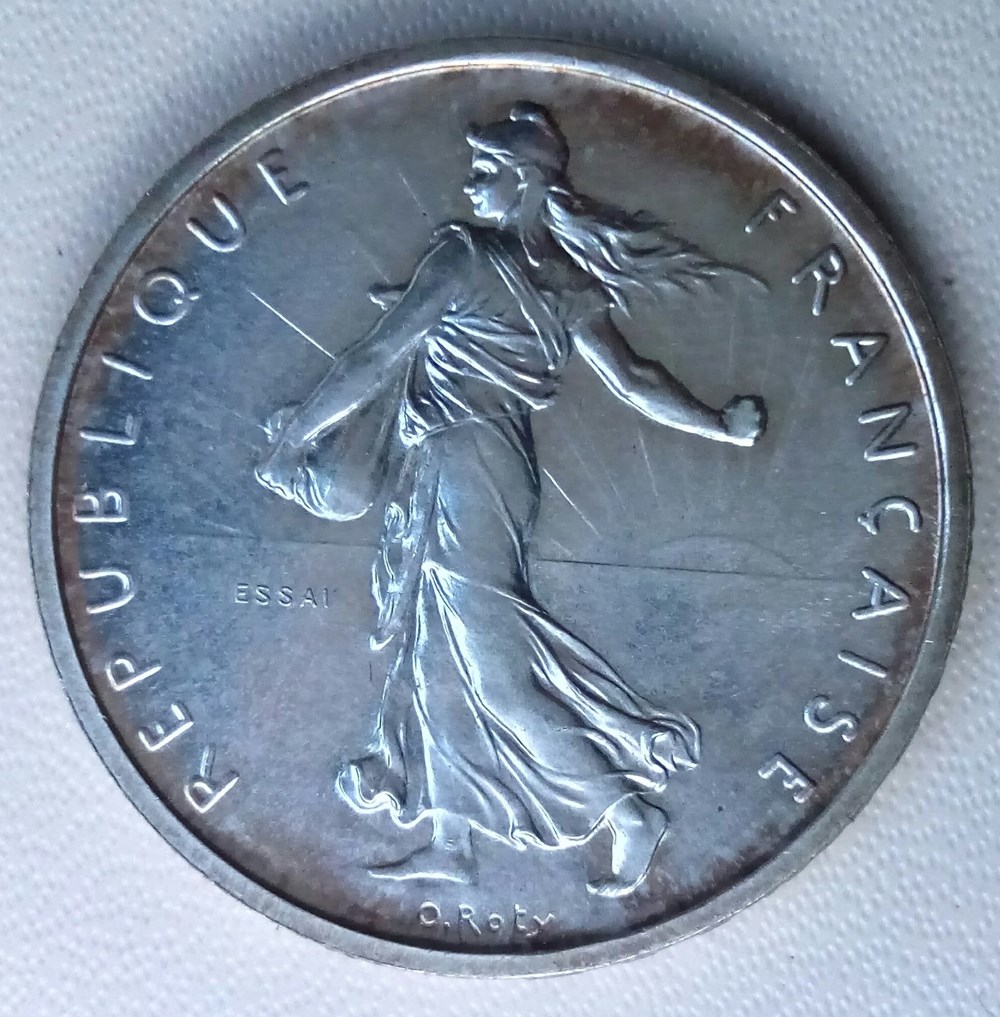 monnaies monde france 5 francs 1959 essai