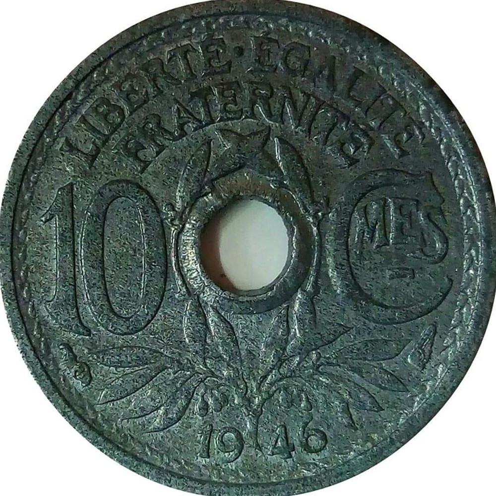 10 centimes 1946 sans le B monnaies monde france 10 centimes 1946 sans le b