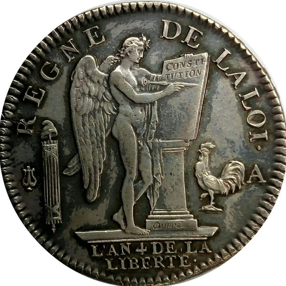 monnaies europe medievale france royales ecu 1792 a au genie