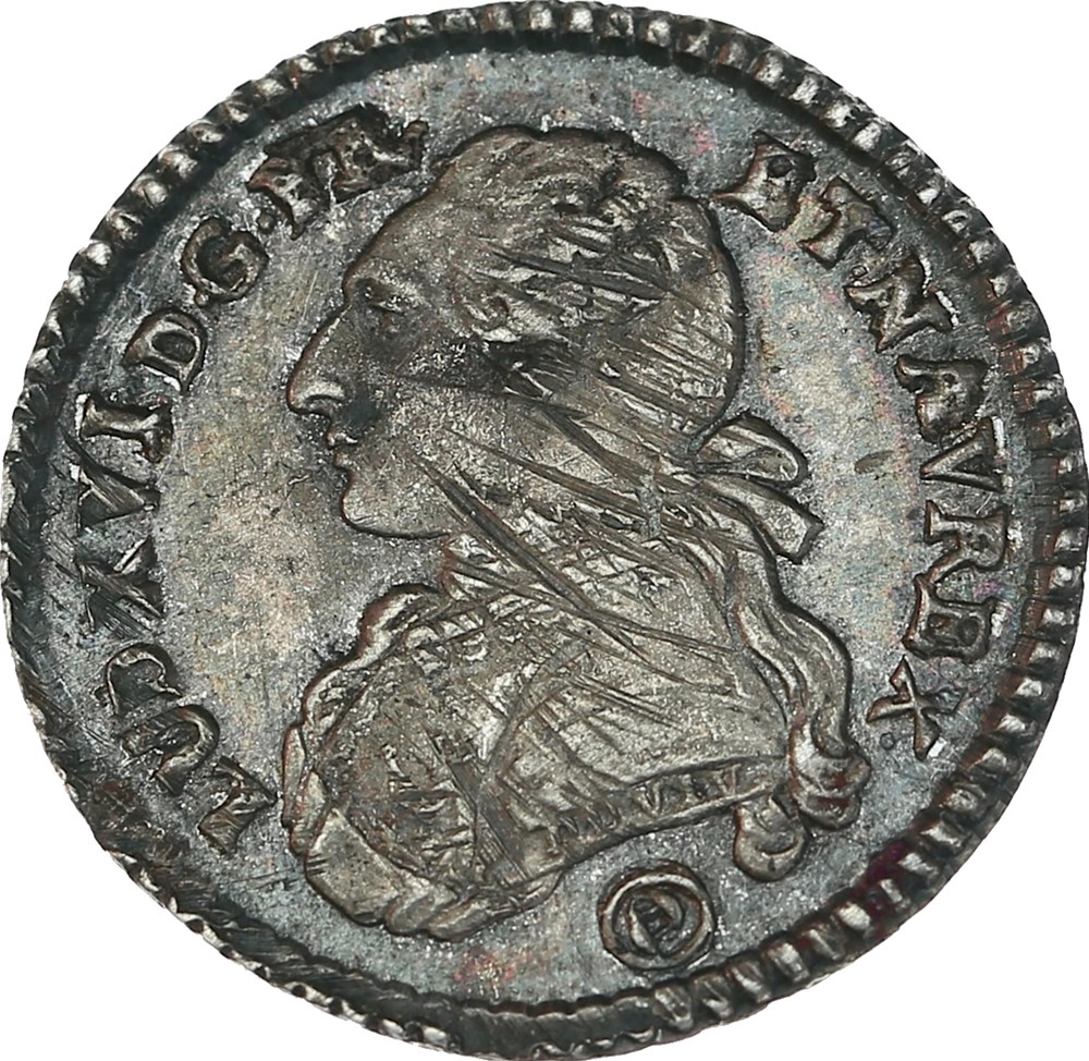 1/10 écu 1777 Q buste du 1/2 Louis d'or aux branches d'olivier MS63 monnaies europe medievale france royales 1 10 ecu 1777 q buste du 1 2 louis or aux branches olivier ms63