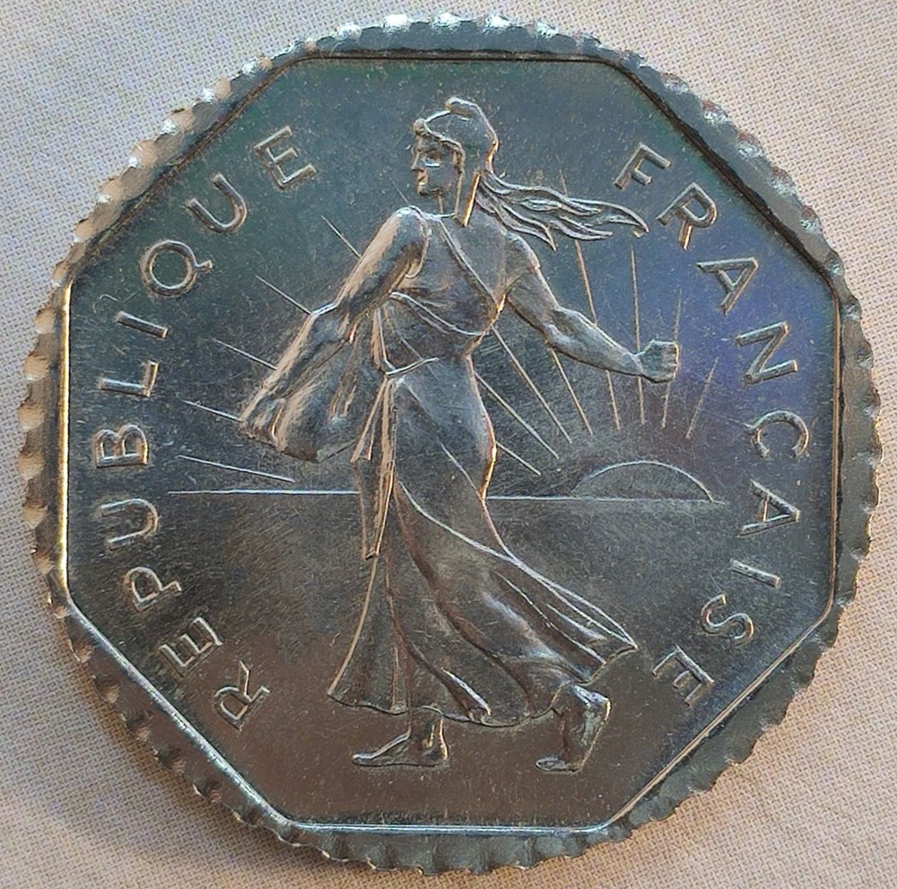 monnaies monde france 2 francs semeuse 1977 pre serie type 3