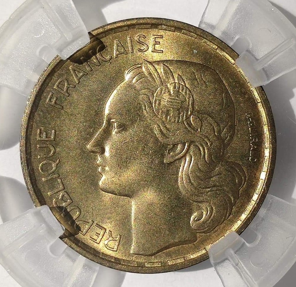 20 francs 1954 B MS64 monnaies monde france 20 francs 1954 b ms64