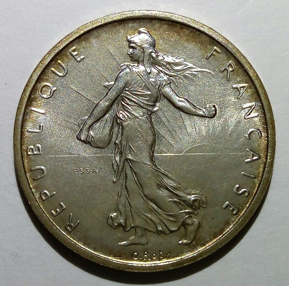 monnaies monde france 5 francs 1959 essai