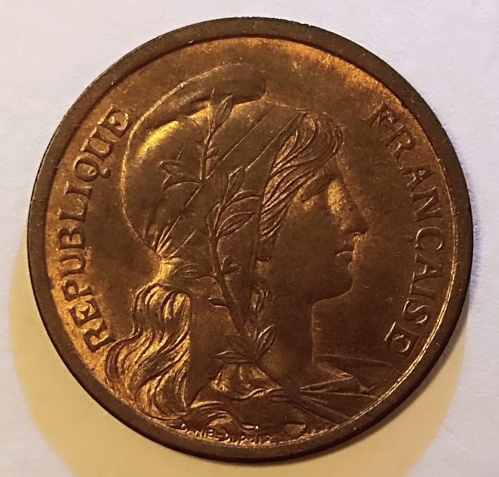 monnaies monde france 2 centimes 1900 ms63
