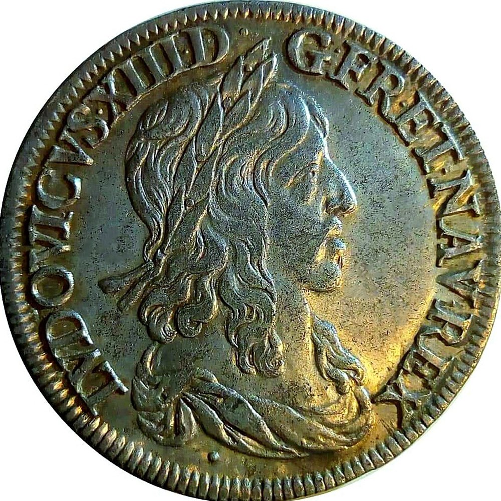 monnaies europe medievale france royales 1 2 ecu 1643 a et buste premier poincon