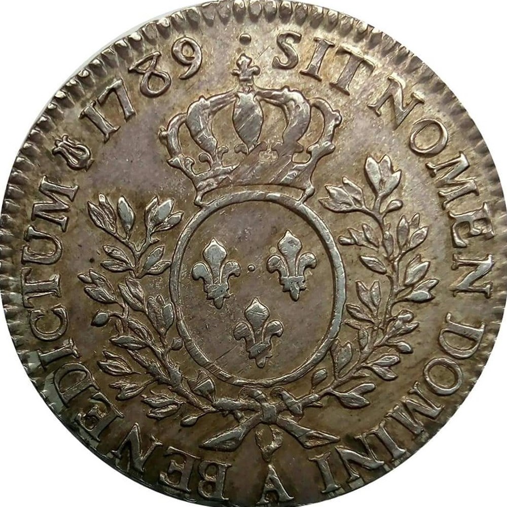 1/2 écu 1789 A aux branches d'olivier monnaies europe medievale france royales 1 2 ecu 1789 a aux branches olivier