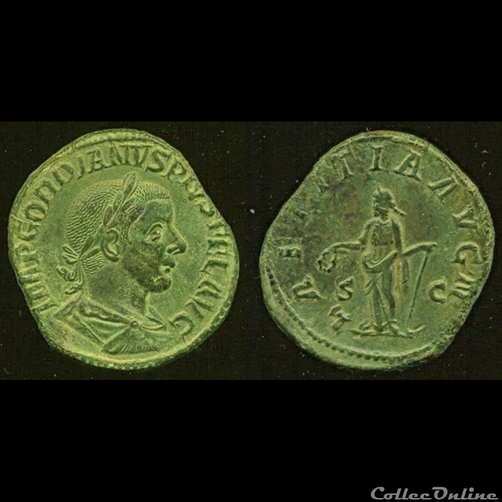 Gordian III, Sestertius coin ancient roman gordian iii sestertius