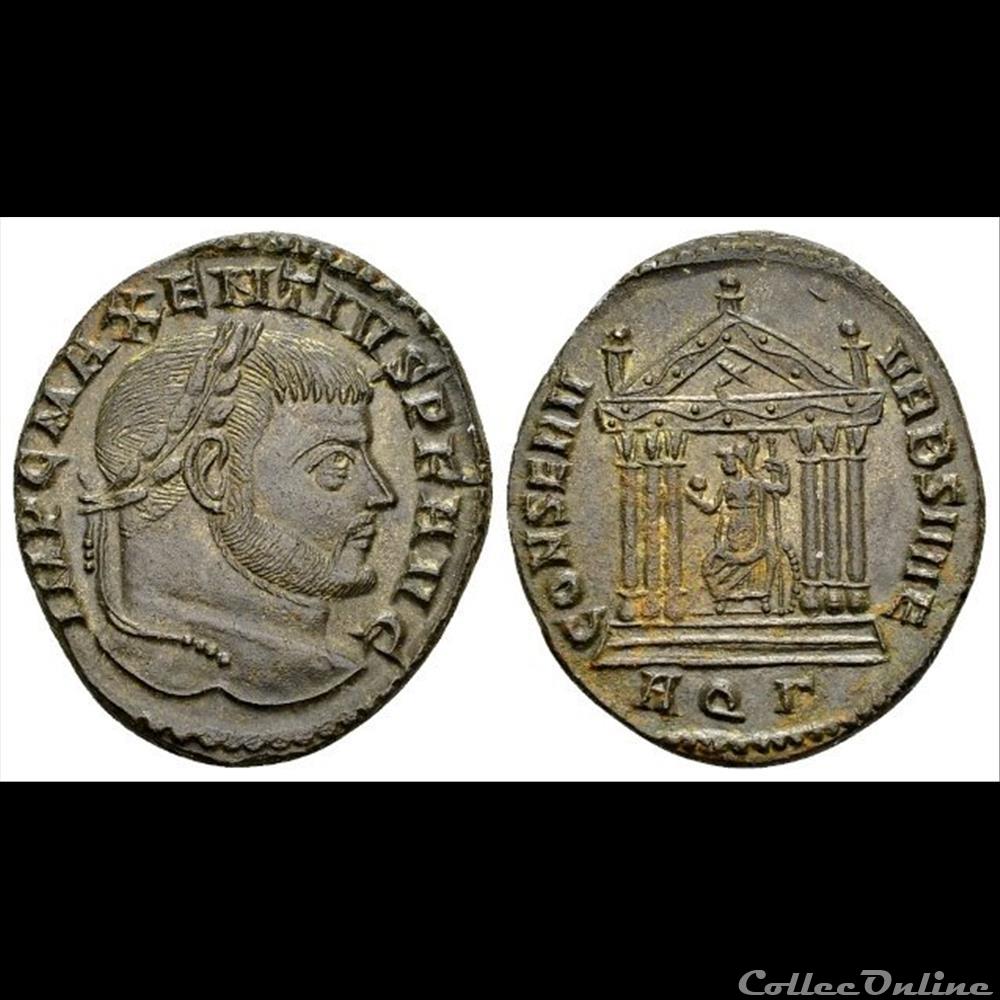 Maxentius, AE Follis coin ancient roman maxentius ae follis