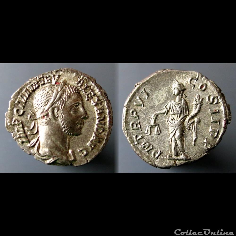 Severus Alexander, AR Denarius coin ancient roman severus alexander ar denarius