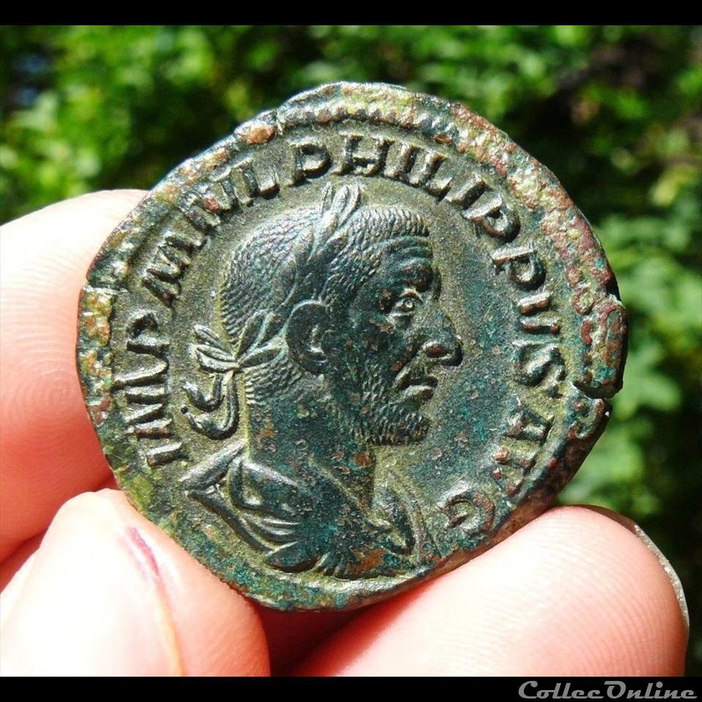 Philip I, AE Sestertius 3 coin ancient roman philip i ae sestertius