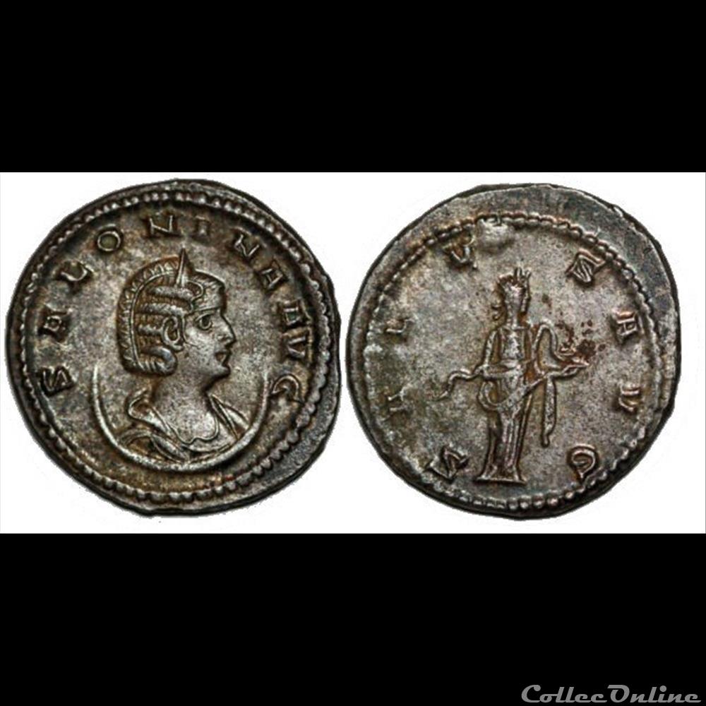 Salonina, base silver Antoninianus coin ancient roman salonina base silver antoninianus