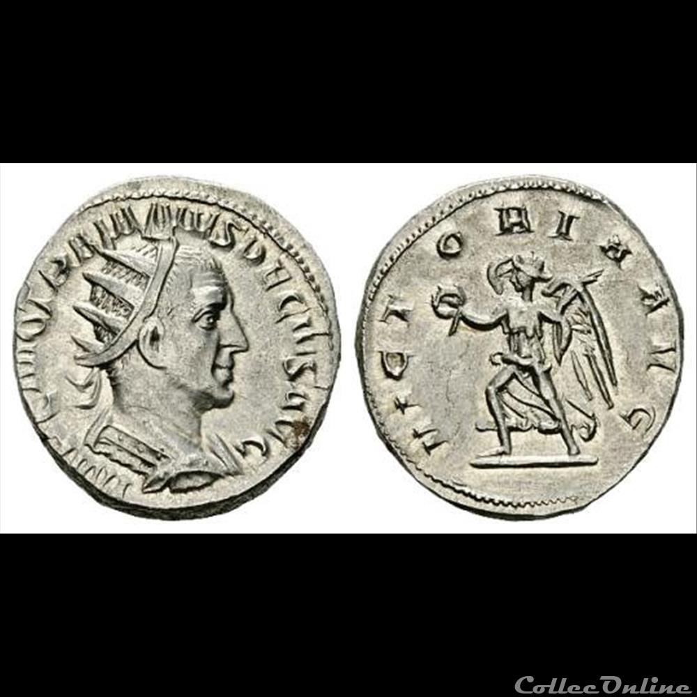 coin ancient roman trajan decius ar antoninianus