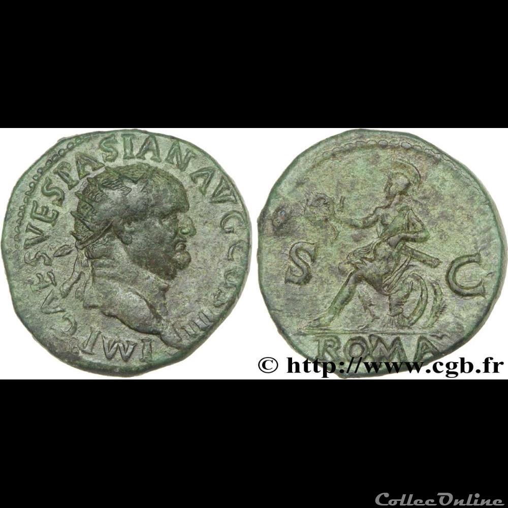 Vespasian, AE Dupondius coin ancient roman vespasian ae dupondius