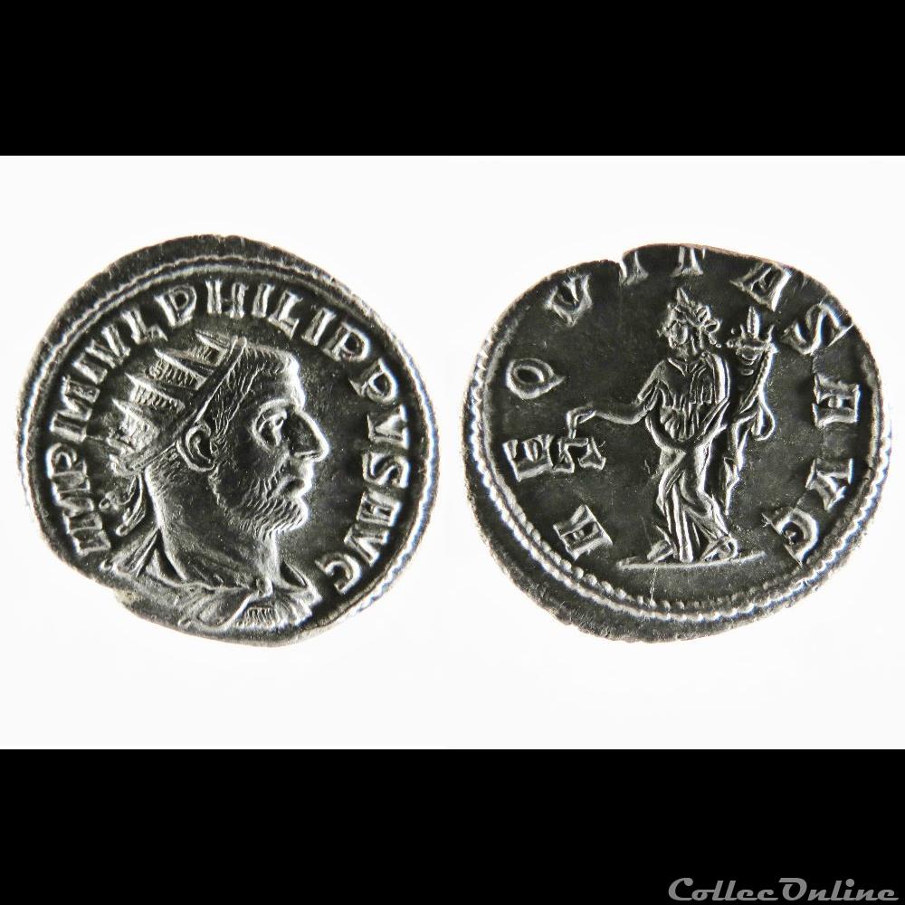 coin ancient roman philip i ar antoninianus aeqvitas avg aequitas