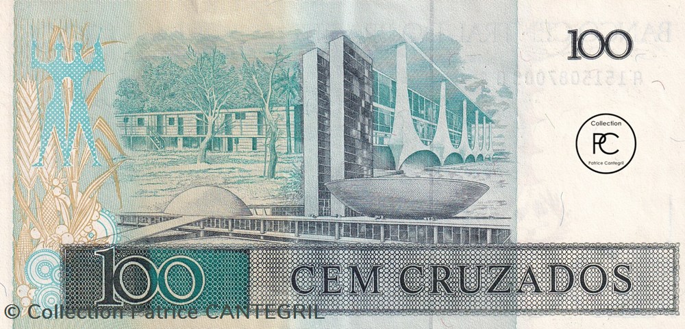 1987 Pick211b 100 Cruzado brésilien Unc billets amerique du sud 1987 pick211b 100 cruzado bresilien unc