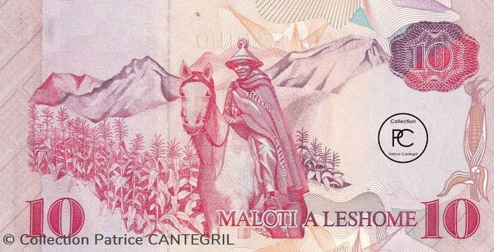 1990 Pick11a 10 M - Loti du Lesotho Unc billets afrique 1990 pick11a 10 m loti du lesotho unc