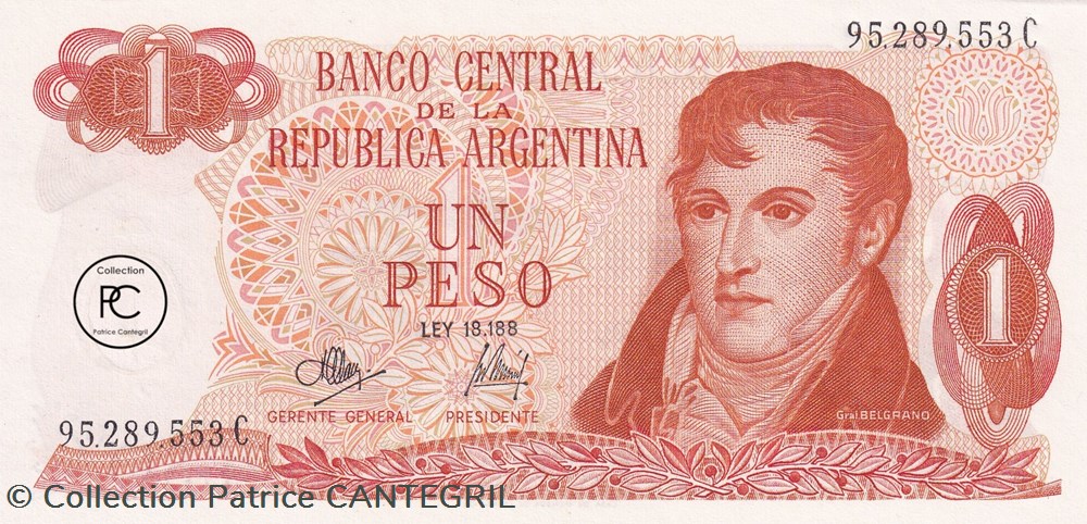 1972 Pick287a.4 1 $L - Peso ley argentin Unc billets amerique du sud argentine 1972 pick287a 4 1 l peso ley argentin unc