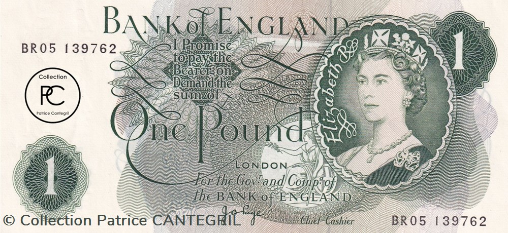 1970 Pick374g 1 £ - Livre sterling britannique Unc billets europe royaume uni 1970 pick374g 1 livre sterling britannique unc