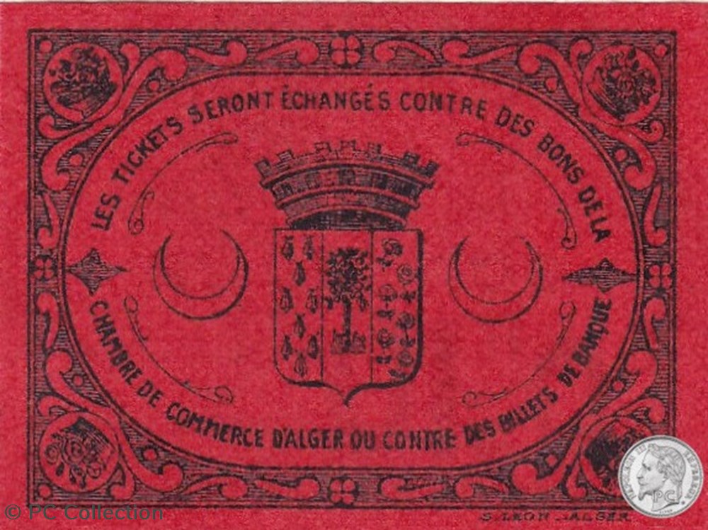 BLIDA 5 - 0,10 franc 1916 billets afrique algerie blida 5 0 10 franc 1916