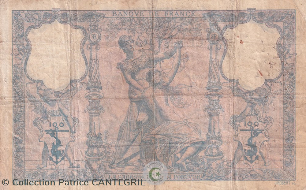 billets europe france 1890 pick65b 100 franc francais tb