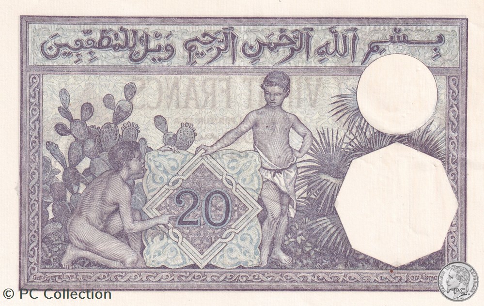 1927 Pick78b 20 Franc algérien 429 SPL billets afrique 1927 pick78b 20 franc algerien 429 spl