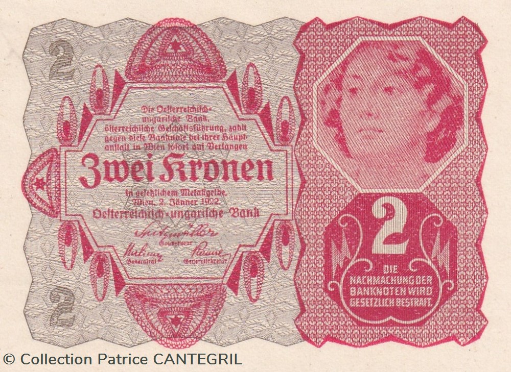 1922 Pick 74 2 Kronen Unc billets europe autriche 1922 pick 74 2 kronen unc
