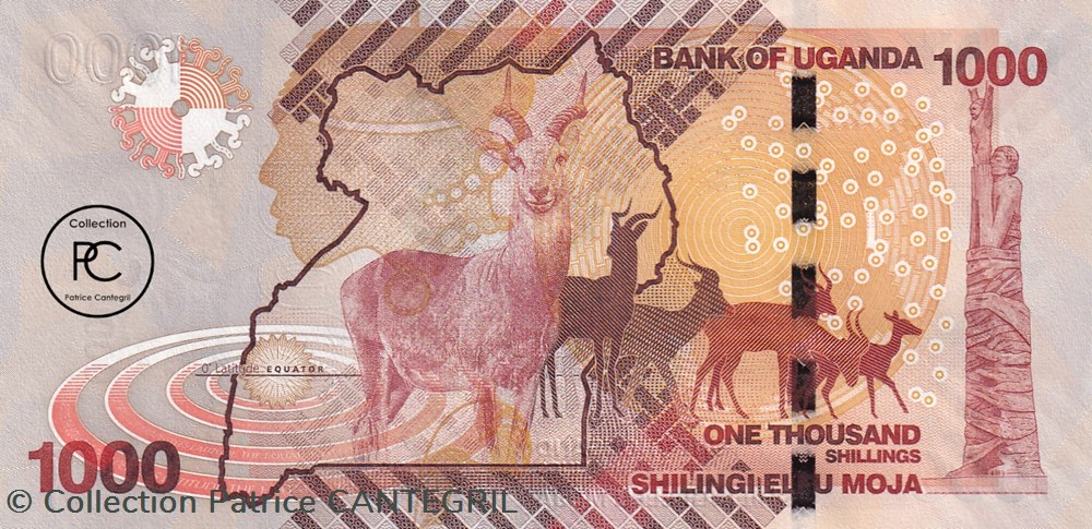 2010 Pick49a 1 000 Sh - Shilling ougandais Unc billets afrique 2010 pick49a 1 000 sh shilling ougandais unc