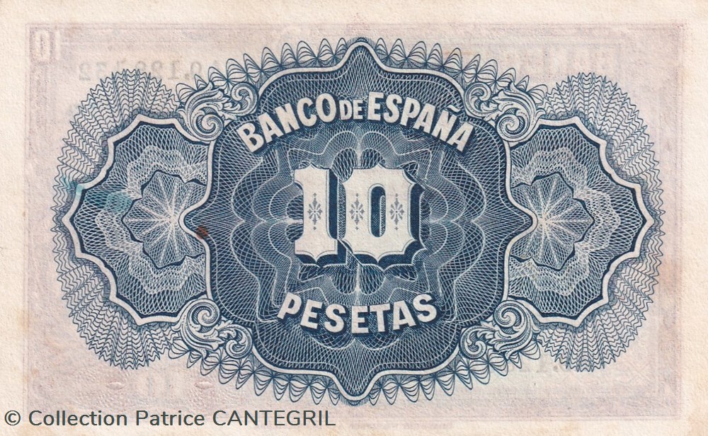 1935 Pick 86 10 Pesetas Banco de España Spl billets europe espagne 1935 pick 86 10 pesetas banco de espana spl