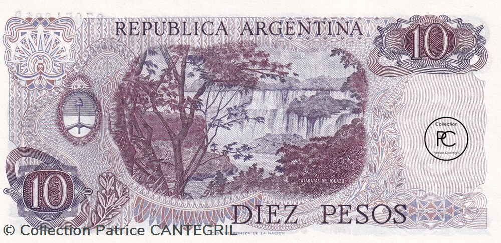 1976 Pick300 10 $L - Peso ley argentin Unc billets amerique du sud argentine 1976 pick300 10 l peso ley argentin unc