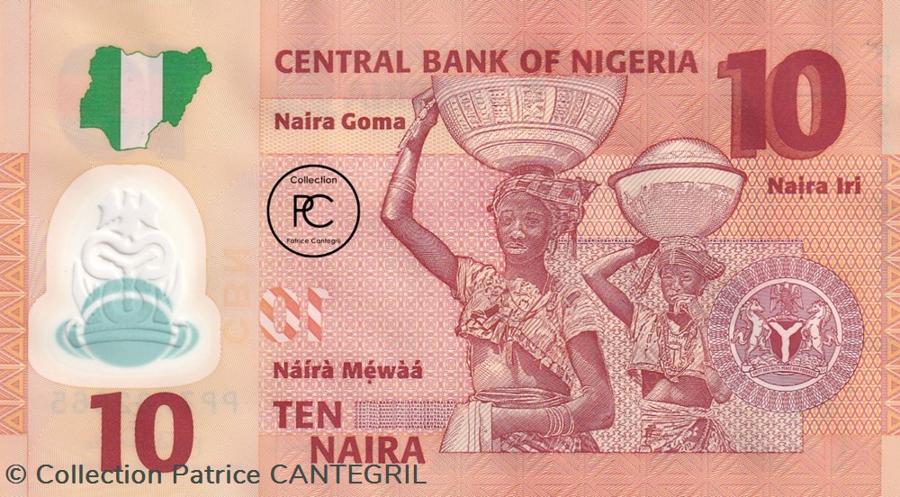2009 Pick39a.2.2 10 ₦ - Naira nigérien Unc billets afrique nigeria 2009 pick39a 2 2 10 naira nigerien unc
