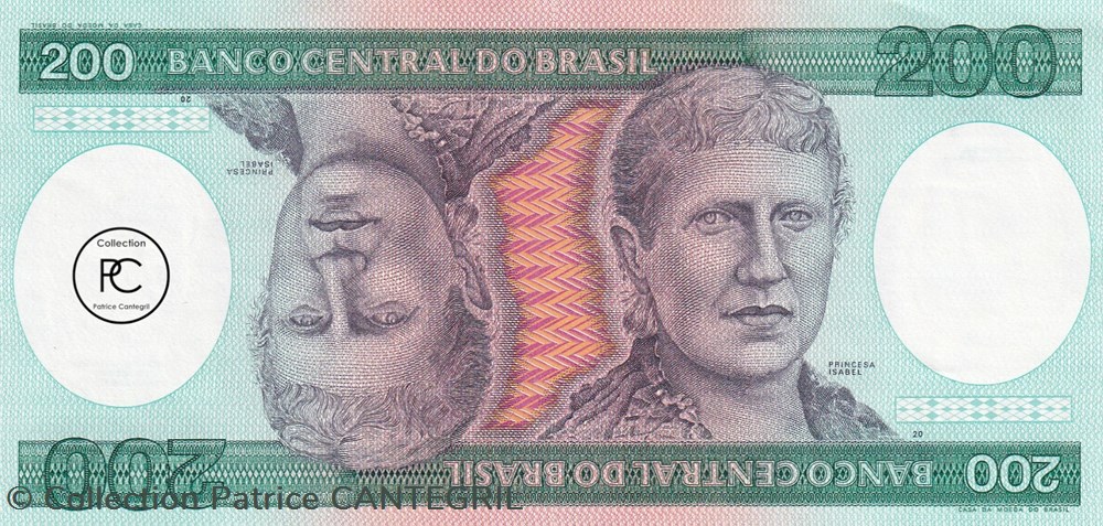 1984 Pick199b 200 Cruzeiro brésilien Unc billets amerique du sud 1984 pick199b 200 cruzeiro bresilien unc