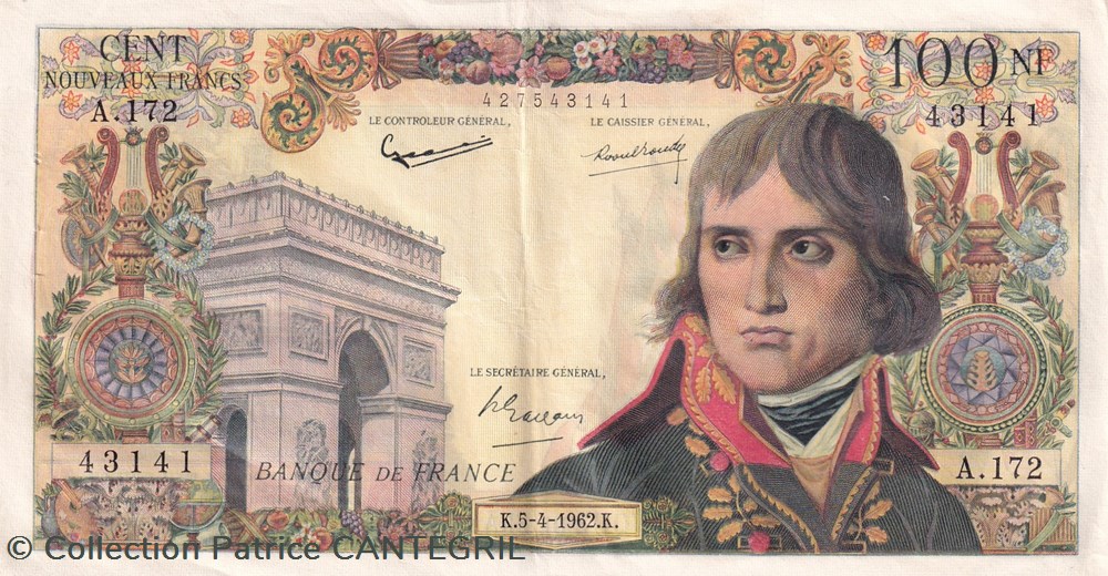 1962 Pick 144a 100 Nouveaux Francs TTB+ billets europe france 1962 pick 144a 100 nouveaux francs ttb