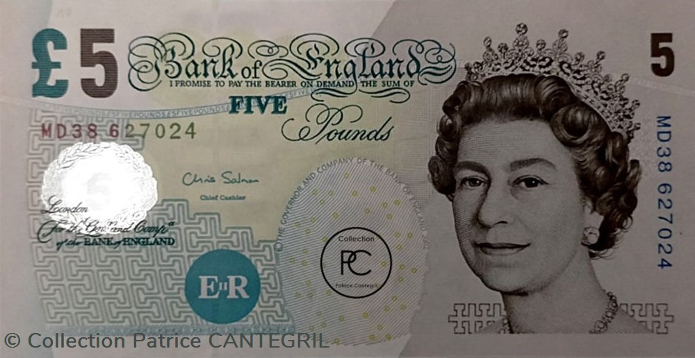 2002 Pick391d 5 £ - Livre sterling britannique Unc billets europe royaume uni 2002 pick391d 5 livre sterling britannique unc