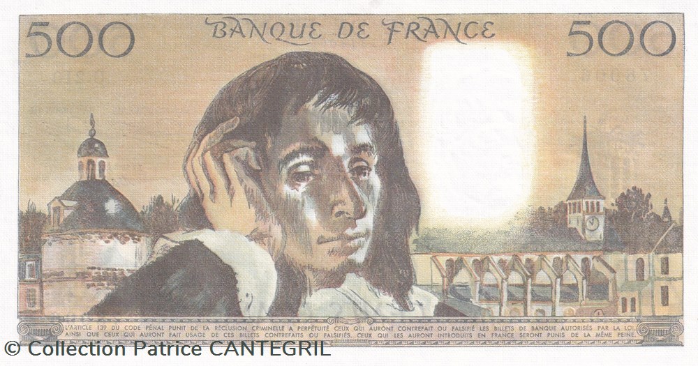 billets europe france 500 francs pascal 5 7 1984 o 210 neuf