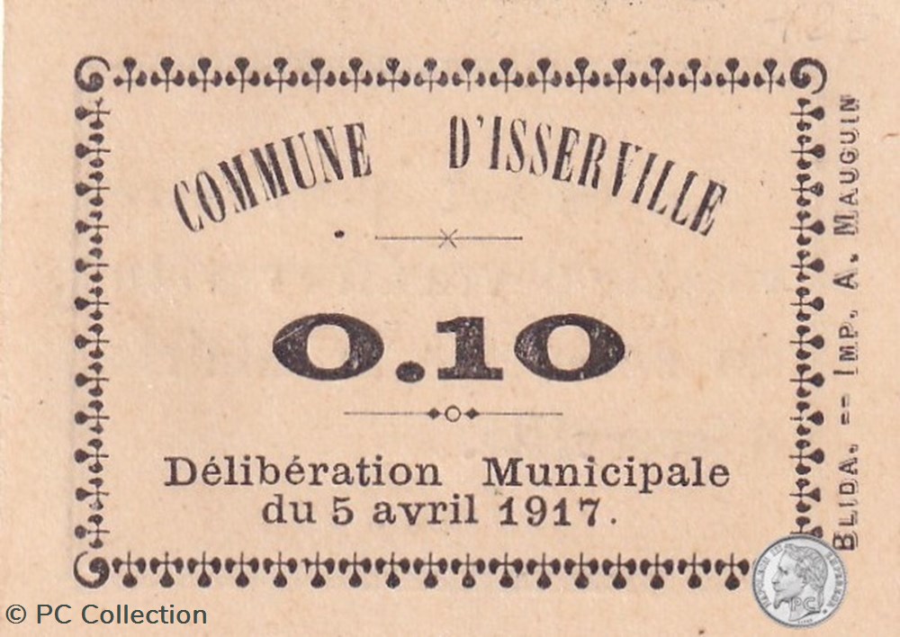 ISSERVILLE 1 - beige - 0,10 franc 1917 (1) billets afrique algerie isserville 1 beige 0 10 franc 1917 1