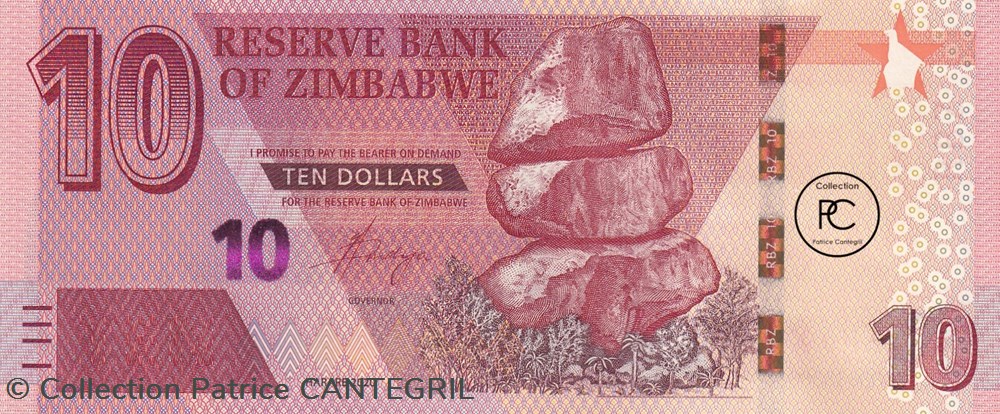 2020 Pick103a 10 Z$ - Dollar du Zimbabwe Unc billets afrique 2020 pick103a 10 z dollar du zimbabwe unc