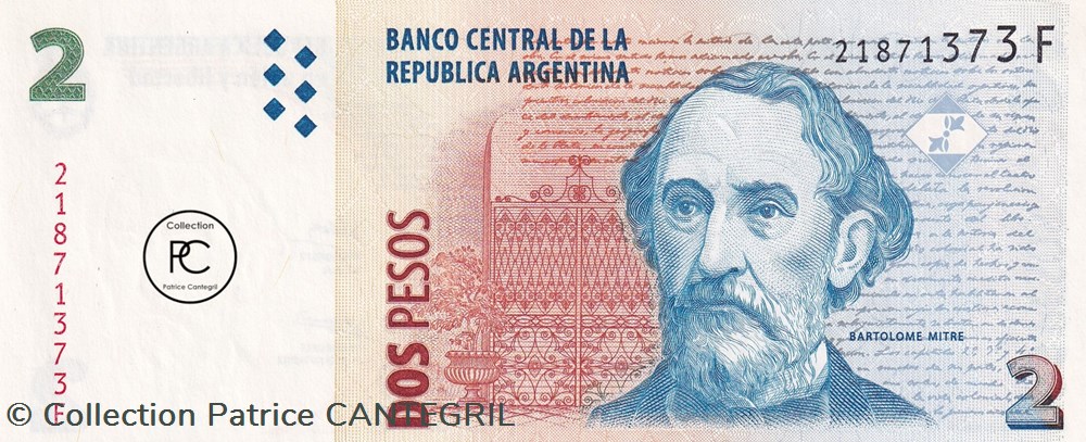 2004 Pick352a.3 2 $ - Peso argentin Unc billets amerique du sud argentine 2004 pick352a 3 2 peso argentin unc
