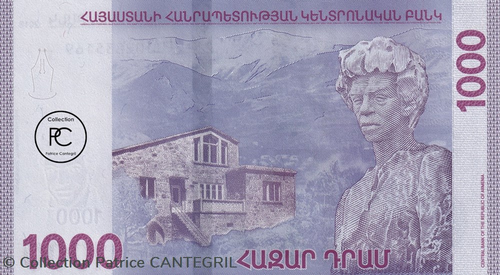 2018 Pick61a 1 000 դր. - Dram arménien Unc billets asie 2018 pick61a 1 000 dram armenien unc