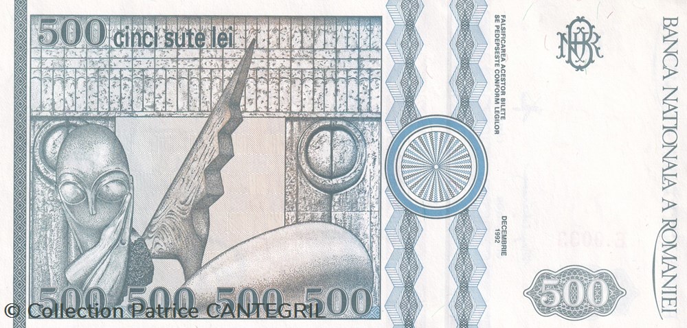 500 Lei Banca Naţională a României 12-1992 Unc Pick 101b(1) billets europe roumanie 500 lei banca nationala a romaniei 12 1992 unc pick 101b 1