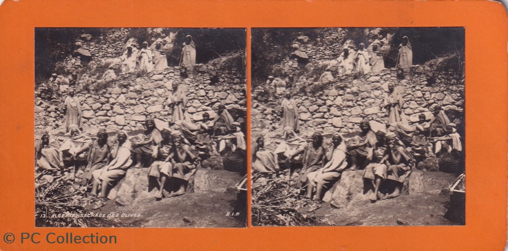 13-Séchage des Olives documents anciens chromos images 13 sechage des olives