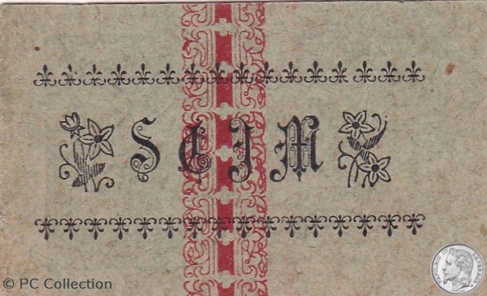 MOSTAGANEM 5 1916 10 Centimes vert (3) billets afrique algerie mostaganem 5 1916 10 centimes vert 3