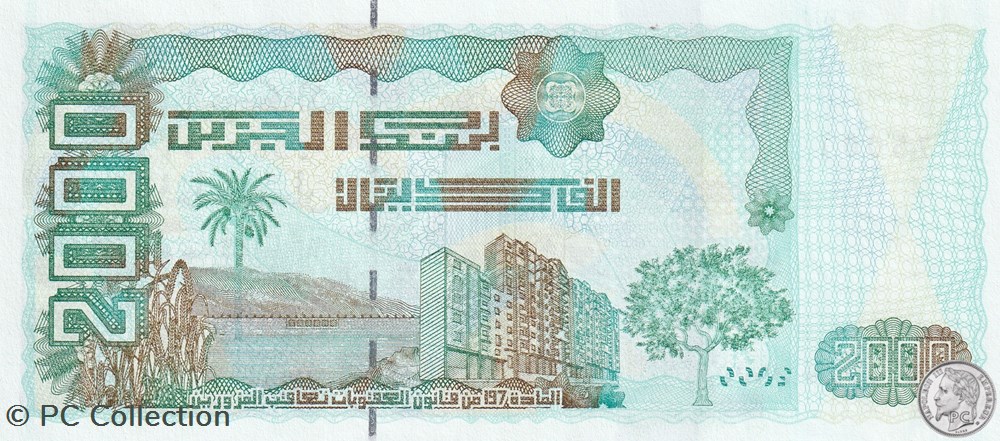 2011 Pick144c 2 000 د.ج - Dinar algérien Unc (22) billets afrique 2011 pick144c 2 000 dinar algerien unc 22
