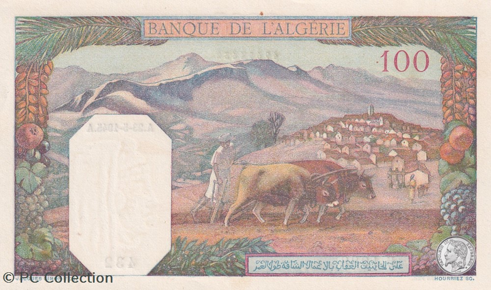1945 Pick 85 100 Franc algérien 432 Spl billets afrique 1945 pick 85 100 franc algerien 432 spl